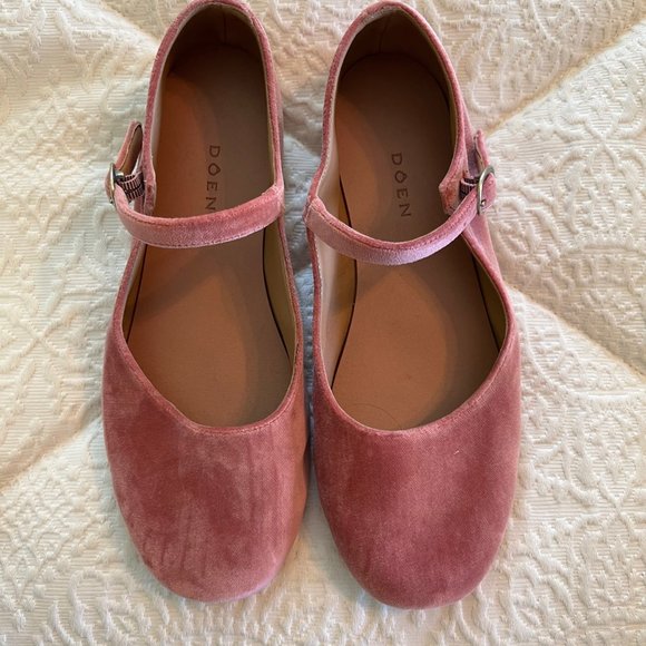 EUC Doen Mary Jane Slipper Pink Size 37.5 - Picture 2 of 3